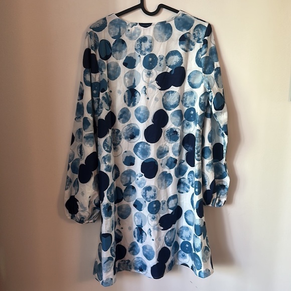 Silky Blue polka dot Tunic - Picture 4 of 4